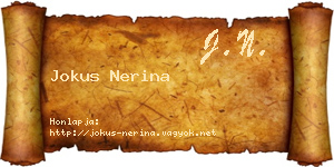 Jokus Nerina névjegykártya